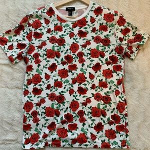 Forever 21 Rose pattern Tee